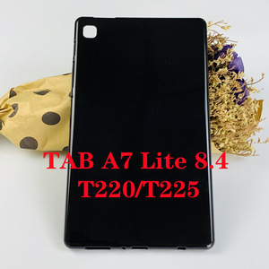 Sáng tạo Jelly Gloss đen mềm TPU Tablet Cover quay lại trường hợp đối với Samsung Galaxy Tab S7 A7 A8 S8 S9 A9 FE S6 Lite T295 t515 p615 - Product Image 5