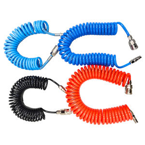 Tuyau d'air spiralé pneumatique flexible rouge et bleu de 10 m pour remorque, ensemble de 8 mm - Product Image 3