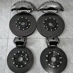Kit d'étriers de frein surdimensionnés 10 pistons 10N, système de freinage automobile de course 400-440MM pour Porsche 911 718 AUDI RS4 RS6 B5 C7 <span class=keywords><strong>RS7</strong></span> A8 <span class=keywords><strong>GOLF</strong></span> Tesla F36 - Product Image 1