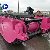 Excavatrice sur chenilles amphibie à long bras de 24 tonnes, durable, avec moteur Cummins, haute efficacité pour opérations en terrain boueux, garantie 1 an sur les roulements