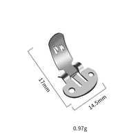 Clips à chaussures détachables en acier plat, accessoires pour chaussures, bricolage