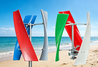 Système énergétique résidentiel personnalisé, générateur éolien et panneaux solaires, système hybride hors réseau avec stockage d'énergie