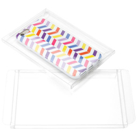 Boîte-cadeau d'emballage en plastique PVC PET transparent dur transparent de taille personnalisée