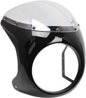 Écran de carénage de phare de moto de 7 pouces rétro clair pour café Racer Style écran universel adapté pare-brise de phare de 7 pouces