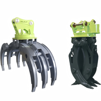 JISAN Excavadora Forestal Multiusos de 6-35 Toneladas con Garra de 1600mm de Apertura para Troncos, Rocas y Acero, con Motor