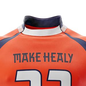 Maillot de <span class=keywords><strong>rugby</strong></span> à manches courtes respirant au design rétro, uniforme d'entraînement de <span class=keywords><strong>rugby</strong></span>, kit de maillot de <span class=keywords><strong>rugby</strong></span> personnalisé pour hommes - Product Image 4