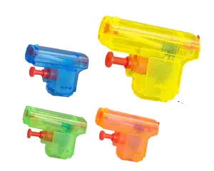 Four-Color Mixed in 7cm Mini May 4th Transparent Water Gun Children's Summer Hand-Held Toy Water Gun