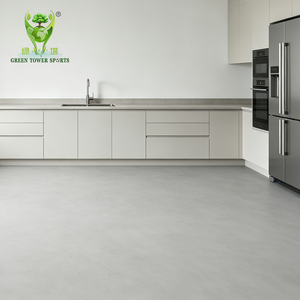 Dalles de <span class=keywords><strong>sol</strong></span> LVT antidérapantes de couleur unie, revêtement de <span class=keywords><strong>sol</strong></span> <span class=keywords><strong>vinyle</strong></span> imperméable à coller pour la rénovation résidentielle et de bureaux - Product Image 3