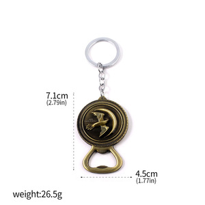 Llavero Metálico de la <span class=keywords><strong>Serie</strong></span> de Televisión de <span class=keywords><strong>Hollywood</strong></span>, Abridor de Botellas de Cerveza para Mejores Amigos, Abridor de Botellas Metálico Familiar para Celebraciones - Product Image 2