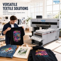 Imprimante DTF automatique professionnelle de 700 mm, nouvelle, pour la personnalisation de vêtements, le transfert thermique, l'impression sur film PET, la décoration textile, la production