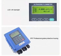 DN15 ~ DN6000 mm RS-232 4 ~ 20mA LCD dijital taşınabilir ultrasonik Dopler debimetre satılık