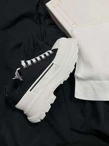 Chaussures décontractées à lacets pour femme MQ MoQueen, version haute, en toile <span class=keywords><strong>blanche</strong></span>, nouveau style, plateforme à semelle épaisse, rehaussantes, collection automne - Product Image 3