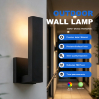 Applique murale LED contemporaine étanche base en aluminium longue bande utilisation intérieure/extérieure parc paysages jardins mur d'appoint 3000K