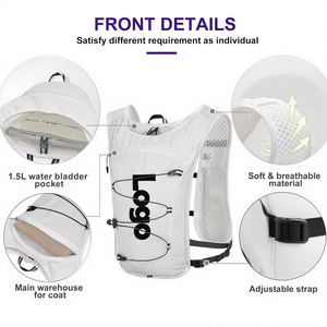 Mochila de Hidratación Ligera de 1.5L, <span class=keywords><strong>Chaleco</strong></span> de Hidratación <span class=keywords><strong>para</strong></span> Senderismo, Ciclismo y <span class=keywords><strong>Running</strong></span> - Product Image 3