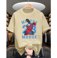 Vente en gros de top qualité nouveau style de marque créateur de mode bapees t-shirt tendance ample imprimé bapees t-shirt de sport décontracté