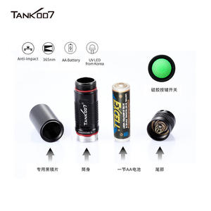 Tank007 TK566 365nm Blacklight Torchlight для обнаружения следов Linterna светодиодная алюминиевая лампа скорпиона 365nm УФ-фонарик - Product Image 3