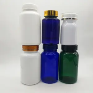Gourde à capsules en plastique étanche pour enfant, 30, 50, 60, 80, 100, 120, 200, 180 ou 250ml, bouteille médecine, conteneur pour pilules et vitamines