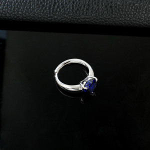 S925 Silver Sapphire <b>Ring</b> - Product Image 4