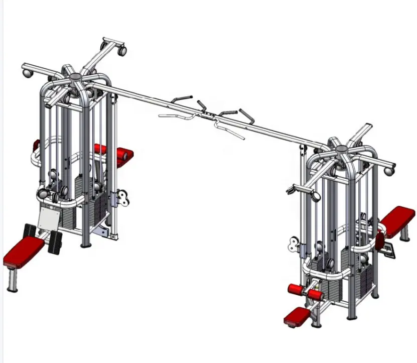 Équipement de gymnastique, Station multifonctionnelle, équipement de gymnastique, multi-jungle, multifonction, 8 stations