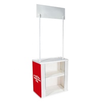 Stand de comptoir promotionnel pliable en PVC imprimé sur mesure, table de réception sur pied pour événements et expositions