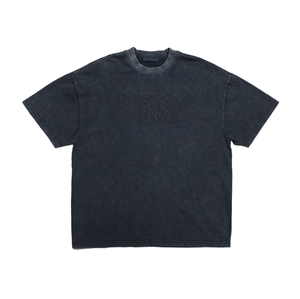 Camiseta Unisex Extra Grande, Ecológica, Tejida, 230gsm, Lavado Ácido, Estilo Vintage, 100% Algodón, Cuello Redondo, Informal - Product Image 4
