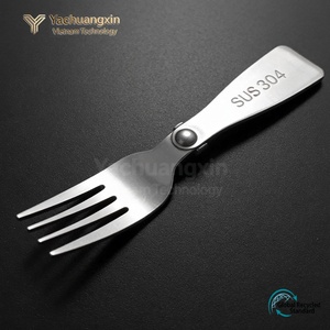 Stainless Steel Spoon Fork Set SUS304 Portable Tableware for Outdoor Use - Product Image 4