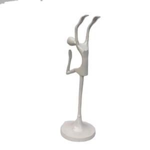 Estatuilla de aluminio de Metal con recubrimiento en polvo de Venta caliente en esculturas de decoración del hogar de Metal de Color blanco en precio al por mayor - Product Image 1