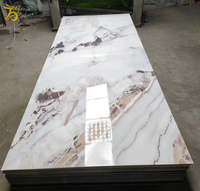 Panneau mural en marbre 5D UV super luxueux 2 mm 1220*2440 Facile à installer pour la décoration intérieure