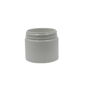 White Cream Powder Dispenser 50g PET Wide Mouth Cylinder Cosmetic Packaging <b>Jar</b> HC 025 - Product Image 4