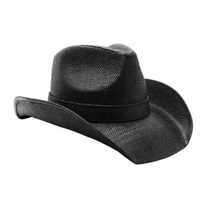 Sombrero de Vaquero de Papel Ecológico para Verano, Estilo Americano, Rígido, Liso, para Unisex, Viajes, Aire Libre, Casual - Product Image 3