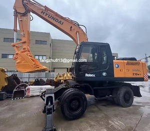 Excavatrice sur pneus Hyundai210W-7 d'occasion, fabriquée en Corée, équipement de construction d'occasion Hyundai210W-7 - Product Image 2