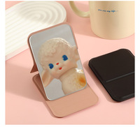 Mini miroir de maquillage pliable Portable petit Pocke minimaliste bureau personnalisé personnalisé cosmétique vanité beauté miroir outils
