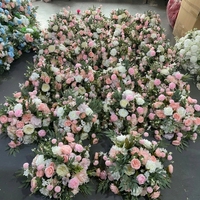 50cm diameter teal bruiloft kunstbloemenbal roos hortensia bloemstuk voor gangpaddecoratie & achtergronddecoratie voor feesten
