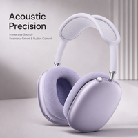 Headphone Nirkabel Premium Over-Ear, Headset Stereo Portabel dengan Kontrol Tombol Sederhana untuk Penggunaan Kantor, Perjalanan, dan Sehari-hari
