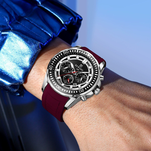 Vente chaude récompense hommes décontracté Sport montre boîtier en alliage 20mm bande pointeur cadran Quartz mouvement chronographe étanche lumineux - Product Image 4