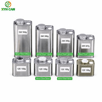 Boîtes à thé vides 150g, boîtes en fer blanc personnalisées avec couvercles, emballage rectangulaire en métal pour le stockage du thé et du matcha