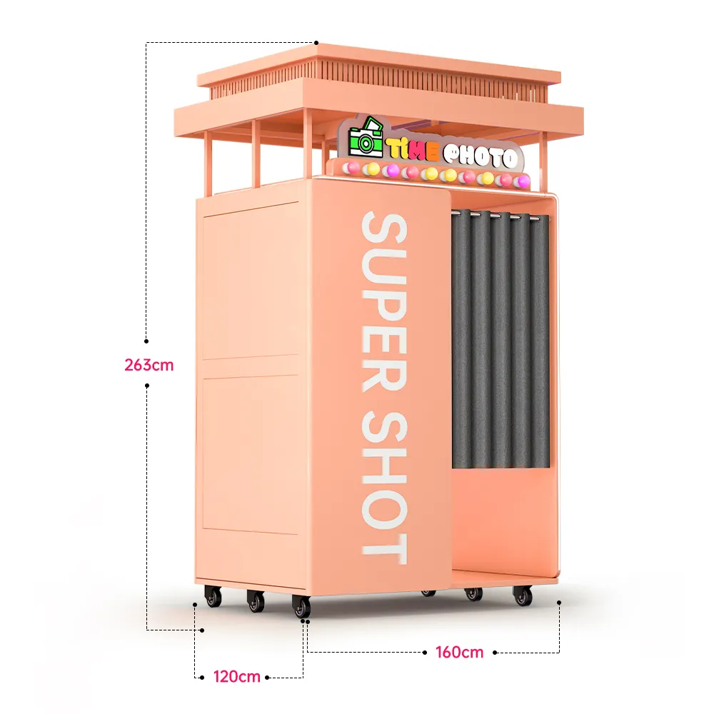 Hot Sale Portable Selfie Photo Booth Vending Machine 360 Video Booth Compatible with SLR Cameras