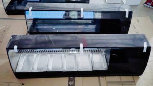 Réfrigérateur commercial en acier inoxydable/verre et <span class=keywords><strong>vitrine</strong></span> réfrigérée pour salades et pizzas - Product Image 5
