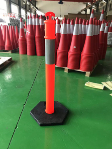 Гибкие стойки безопасности дорожного движения <span class=keywords><strong>T</strong></span>-топ-штабелер Конус дорожный столб пластиковые столбики - Product Image 6