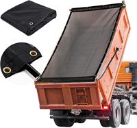 Bâche en maille de camion à benne basculante robuste de 7x14 pieds avec œillets