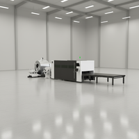 Machine de découpe laser à fibre CNC automatique haute efficacité avec système de déroulage et de nivellement, utilisation facile, compatible AI BMP DWG DXF DST