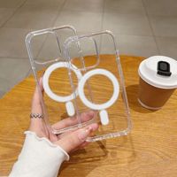 Coque transparente magnétique Magsafe pour iPhone 14/13 Apple 16/15, protection interne anti-chute, dissipation de la chaleur, anti-usure, tout inclus