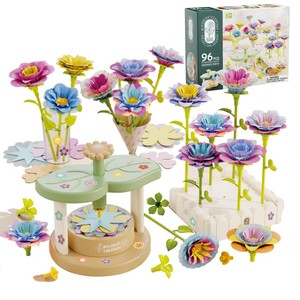 Set De Manualidades De Flores DIY Para Niñas De 4 A 12 Años – Kit Creativo Con Pétalos De Tela Y Tallos Reutilizables