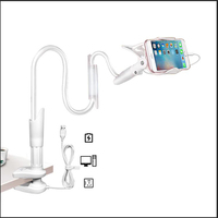 Échantillon gratuit vente en gros pince de bureau bras long paresseux support pour téléphone portable