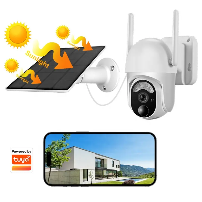 New Arrival tiêu thụ điện năng thấp năng lượng mặt trời Máy ảnh wifi 4 gam thẻ Sim ngoài trời PTZ Camera Battery Powered IP Camera