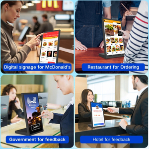 Máy tính để bàn hình dạng L máy tính bảng kỹ thuật số biển màn hình cảm ứng PoE NFC/RFID cho máy tính bảng evalu Ngân Hàng Nhà bếp hiển thị cửa hàng bán lẻ hiển thị - Product Image 2