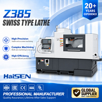 Tour CNC de type suisse Z385 à haute rigidité, 5 axes, outils motorisés, double broche, machine de tournage de précision, fabricant chinois