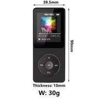 Nouveau lecteur de musique MP3 avec écran LCD, haut-parleur intégré, récepteur audio sans fil portable BT, lecture sportive