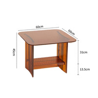 Étagère de rangement en acrylique transparente à rayures, étagère debout multicouche pour la cuisine, le salon