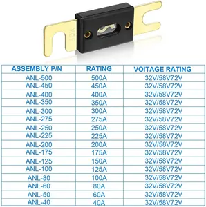 Bolt Type Bolt-on ANS ANM AGU Auto Fuse Holder Machinary Cable Assembly Wire Harness Auto Blade Car Tractor Fuse Box